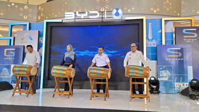 Pembukaan BYD Tech Culture Fest di Trans Studio Makasar. Foto: Sri Wahyu Diastuti / Sulselsatu.com.