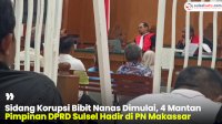 VIDEO: Sidang Korupsi Bibit Nanas Dimulai, 4 Mantan Pimpinan DPRD Sulsel Hadir di PN Makassar