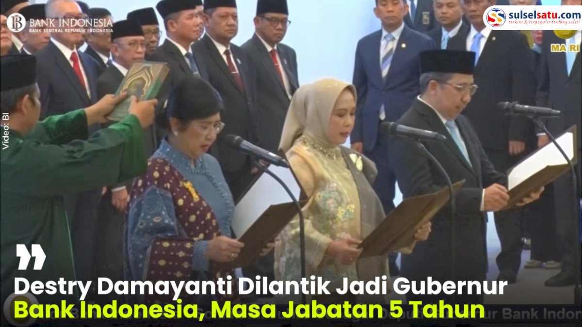 VIDEO: Destry Damayanti Dilantik Jadi Gubernur Bank Indonesia, Masa Jabatan 5 Tahun