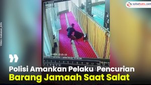 VIDEO: Polisi Amankan Pelaku Pencurian Barang Jamaah Saat Salat