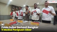 VIDEO: Polda Sulsel Berhasil Bongkar 11 Modus Penipuan Siber