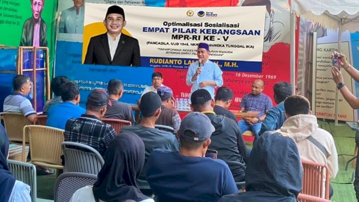 Dorong Pemerataan Pembangunan Manusia, Rudianto Lallo Sosialisasi Empat Pilar Kebangsaan