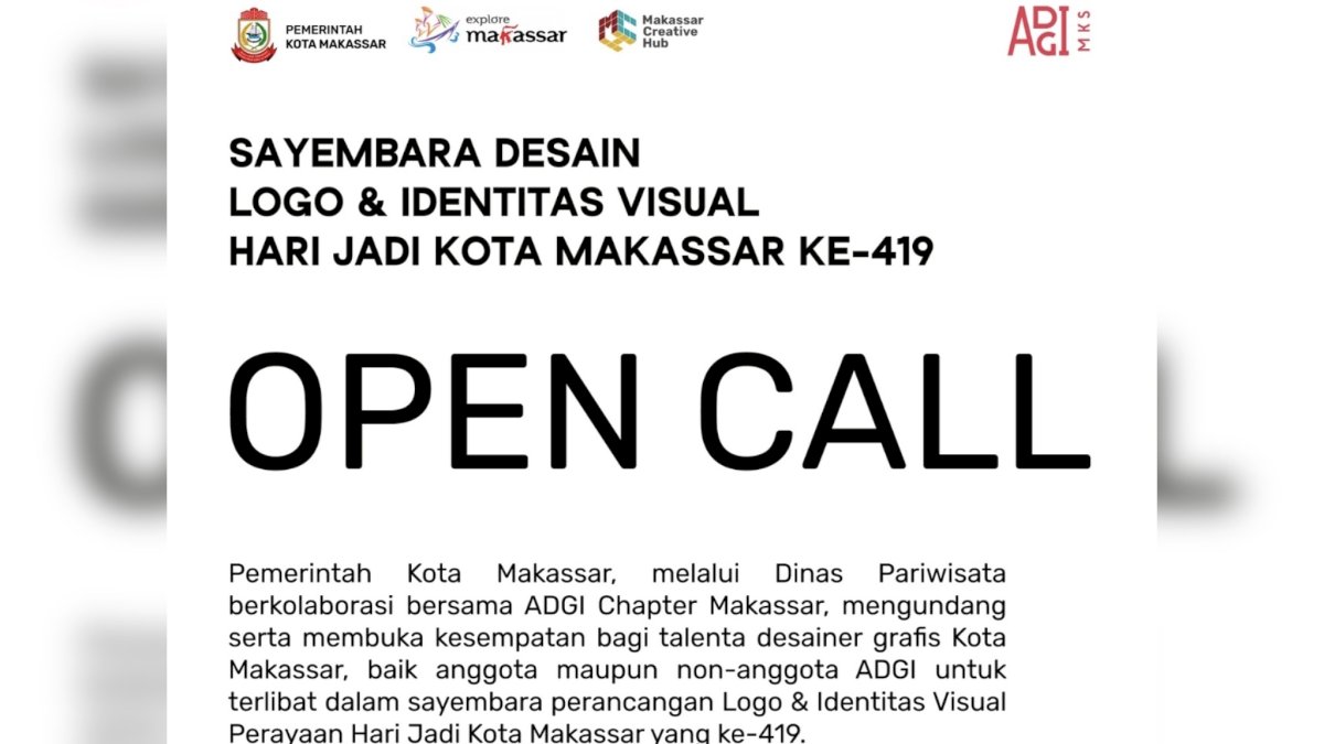 Logo HUT ke-419 Makassar Disayembarakan, Desainer Lokal Adu Gagasan