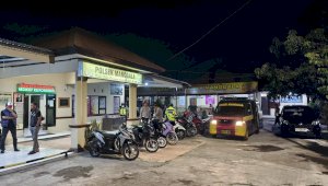 20 Motor Berknalpot Brong di Manggala Makassar Disita Polisi