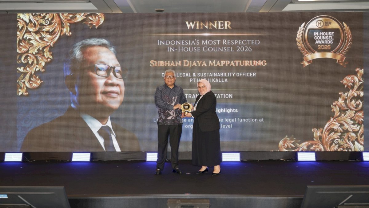 Subhan Mappaturung Raih Penghargaan Legal 2026