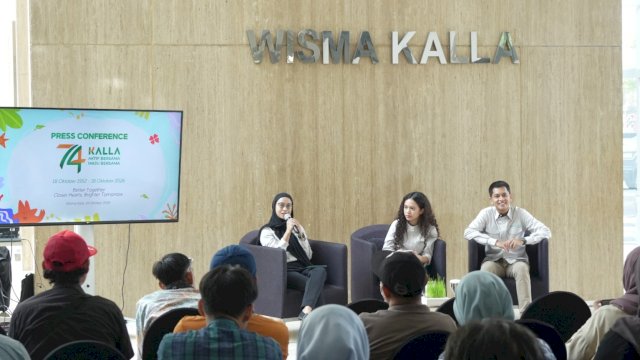 Press conference HUT ke-74 KALLA. Foto: Istimewa.