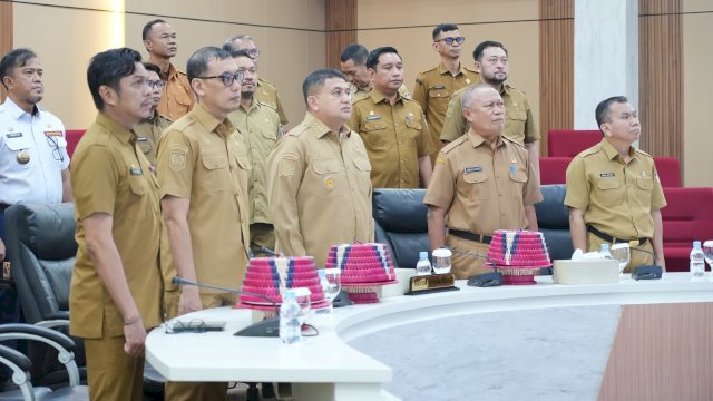 Wali Kota Makassar Hadiri Rapat Paripurna HUT ke-357 Sulsel. Foto: Istimewa.