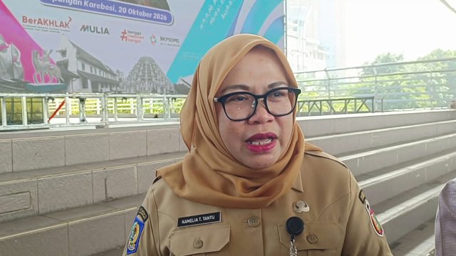 Kepala BKPSDMD Makassar, Kamelia Thamrin Tantu. Foto/SS