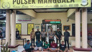 Polisi Sisir Lokasi Diduga Judi Sabung Ayam di Manggala Makassar, Lima Orang Diamankan