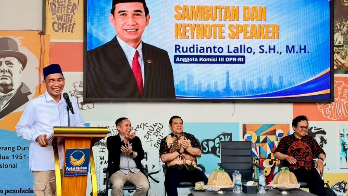 Lewat Sarasehan, Rudianto Lallo Desak Polisi-BNN Putus Jaringan Bandar Narkoba di Sulsel