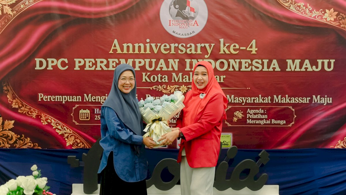 Anniversary ke-4 Perempuan Indonesia Maju Makassar, Melinda Aksa Dorong Perempuan Tingkatkan Kapasitas dan Berkontribusi