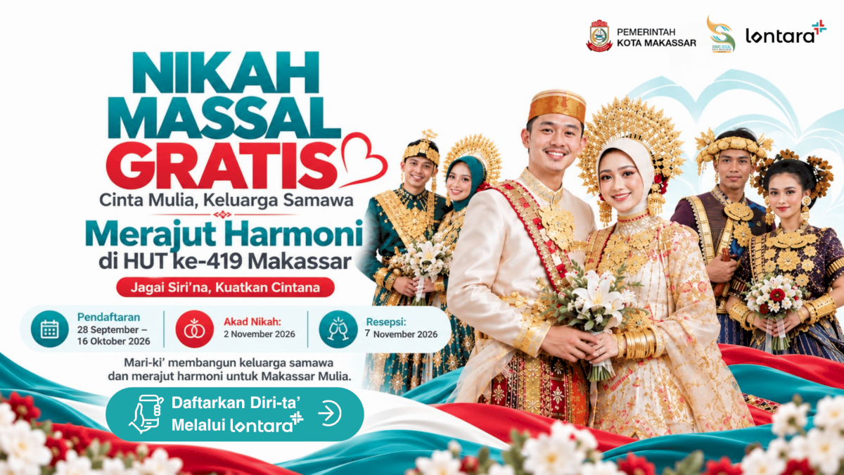 Pendaftar Nikah Massal di Makassar Membeludak